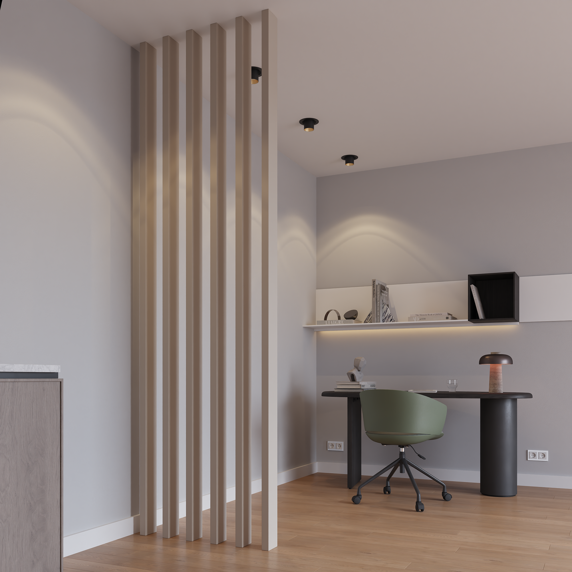 Roomdivider 300cm - Beige