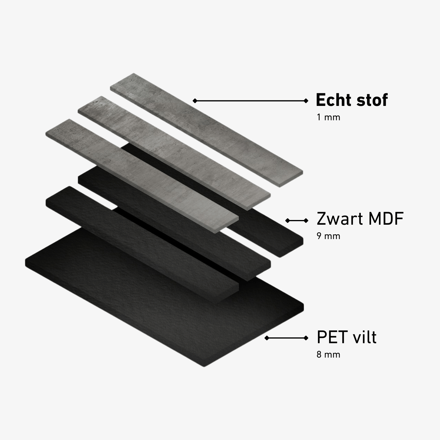 Panneau mural acoustique 280 cm - Vario - Velours - Perle