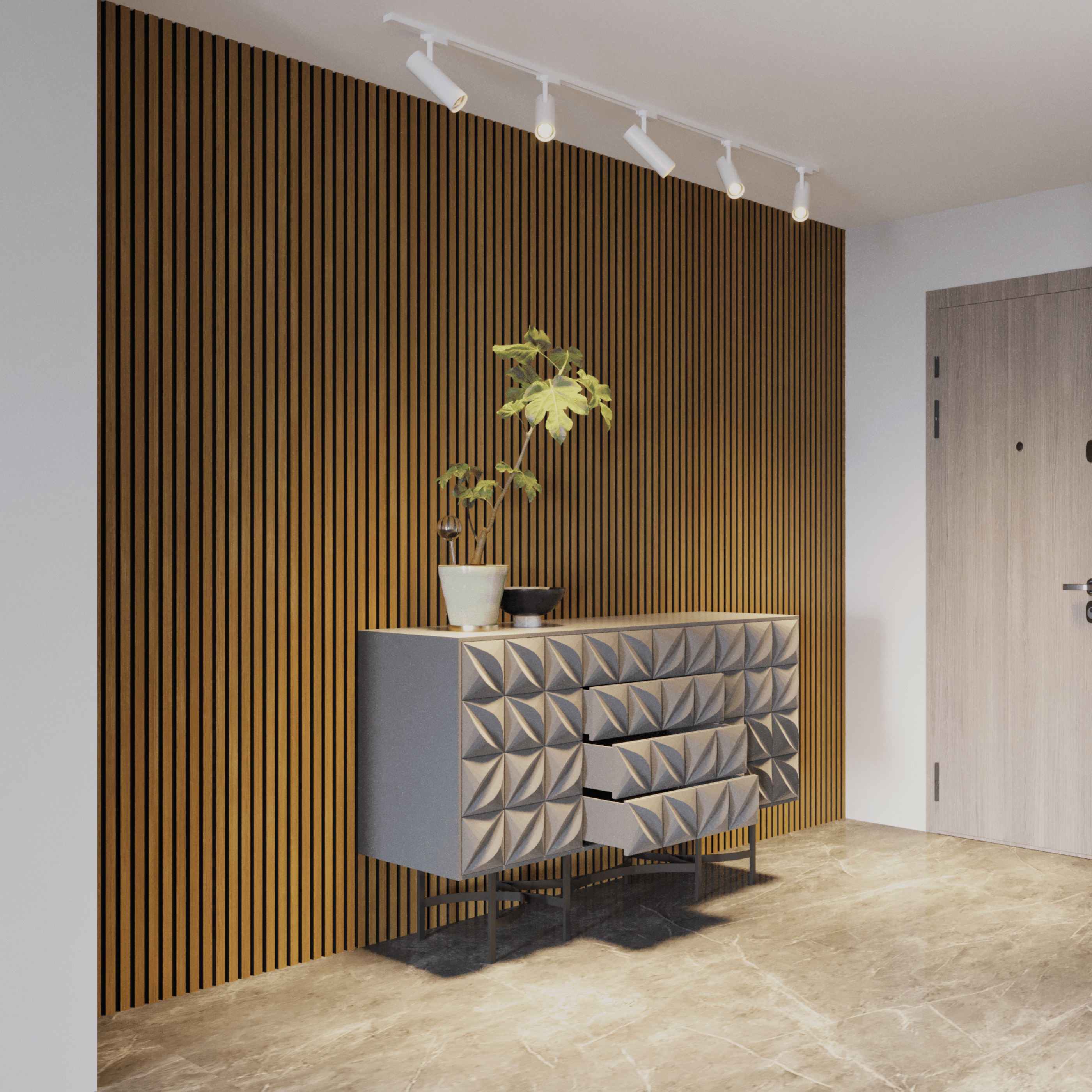 Wandpaneel 280 cm – Standard – Rustikale Eiche