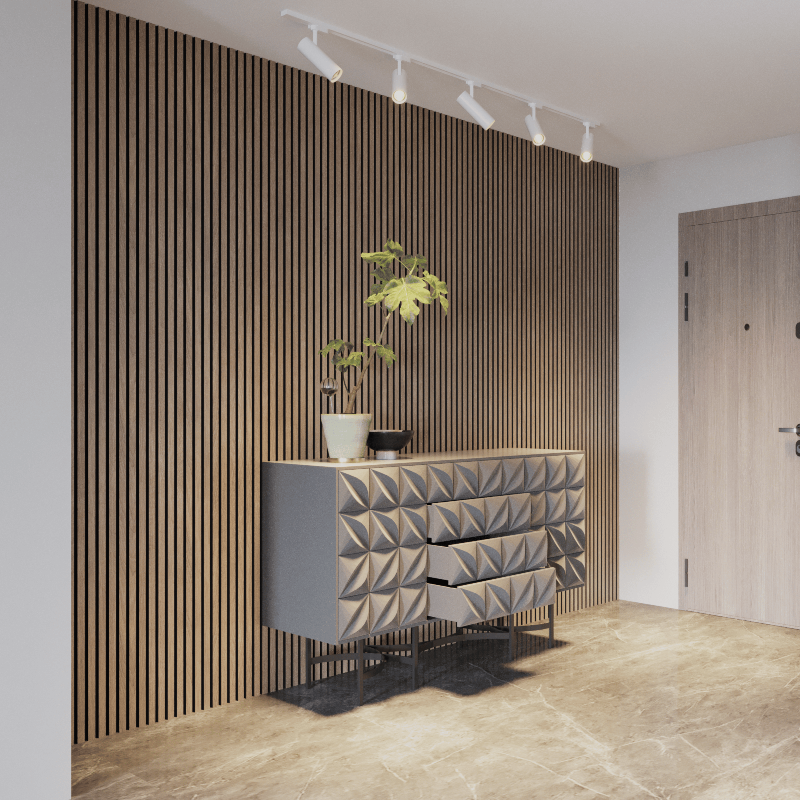 Wandpaneel 280 cm – Standard – Walnuss