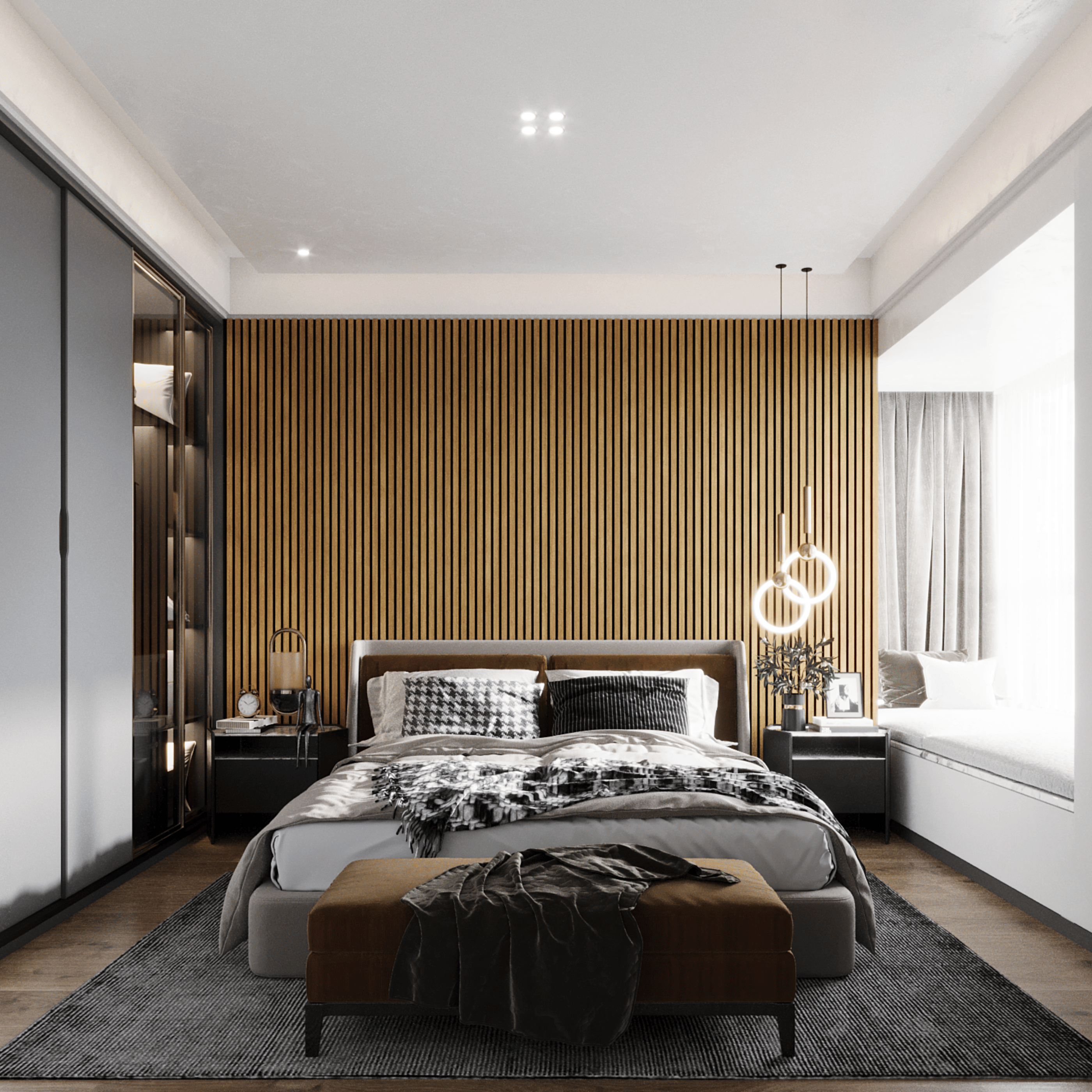 Wandpaneel 280 cm – Standard – Rustikale Eiche