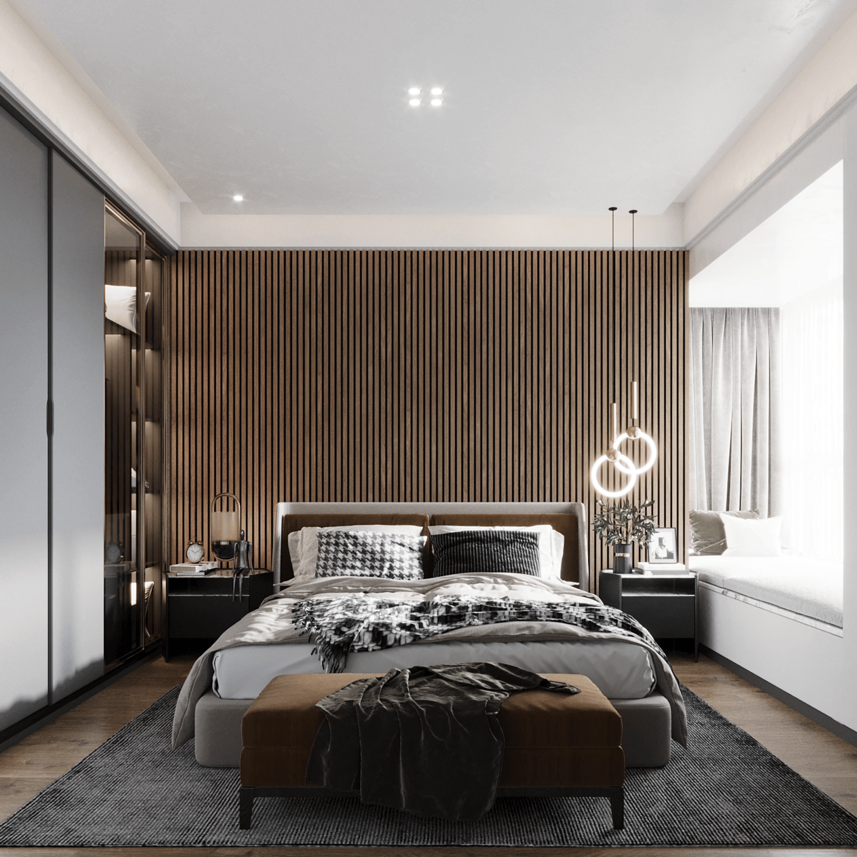 Wandpaneel 280 cm – Standard – Walnuss