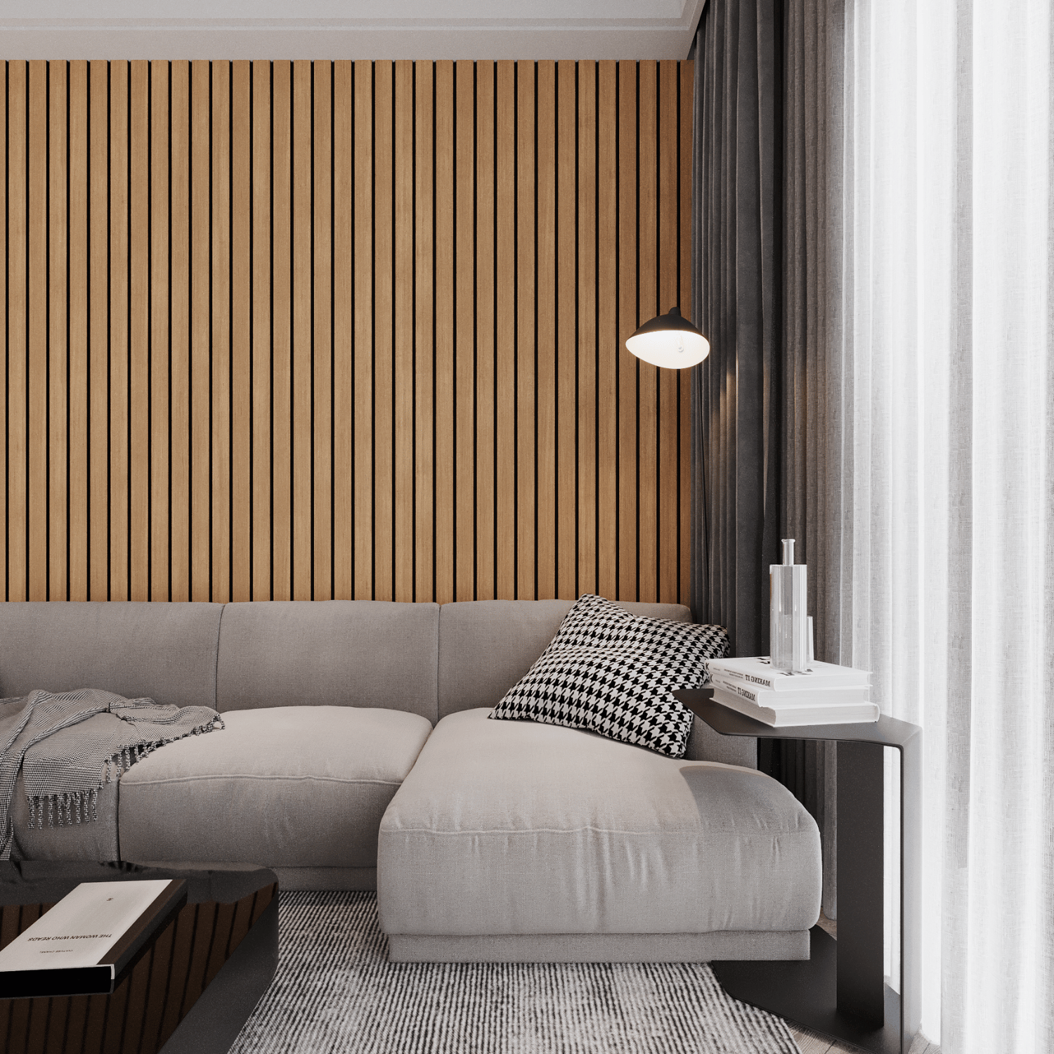 Wandpaneel 280cm - Breed - Rustiek eiken