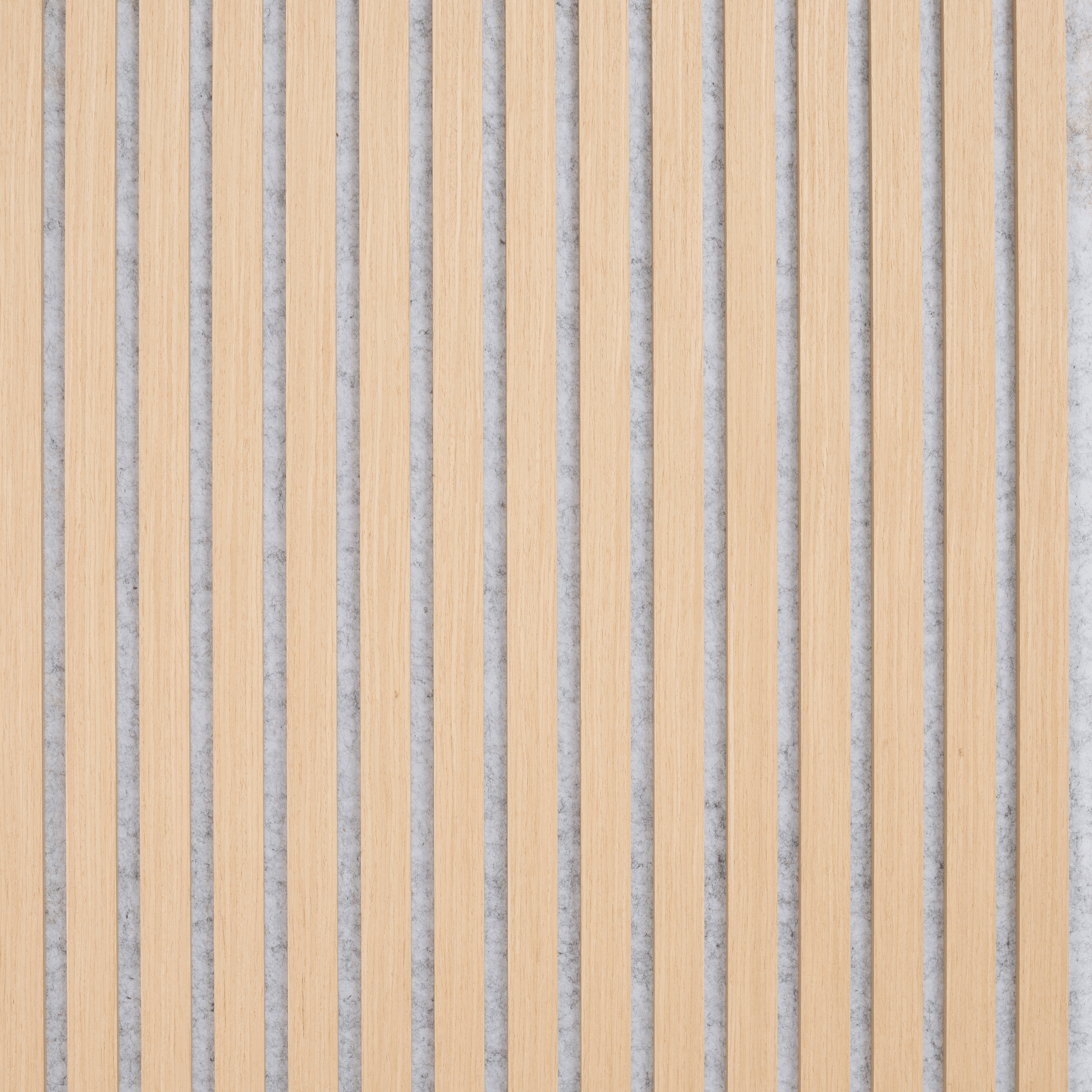 Wandpaneel 280 cm – Standard – Helle Eiche mit grauem Filz