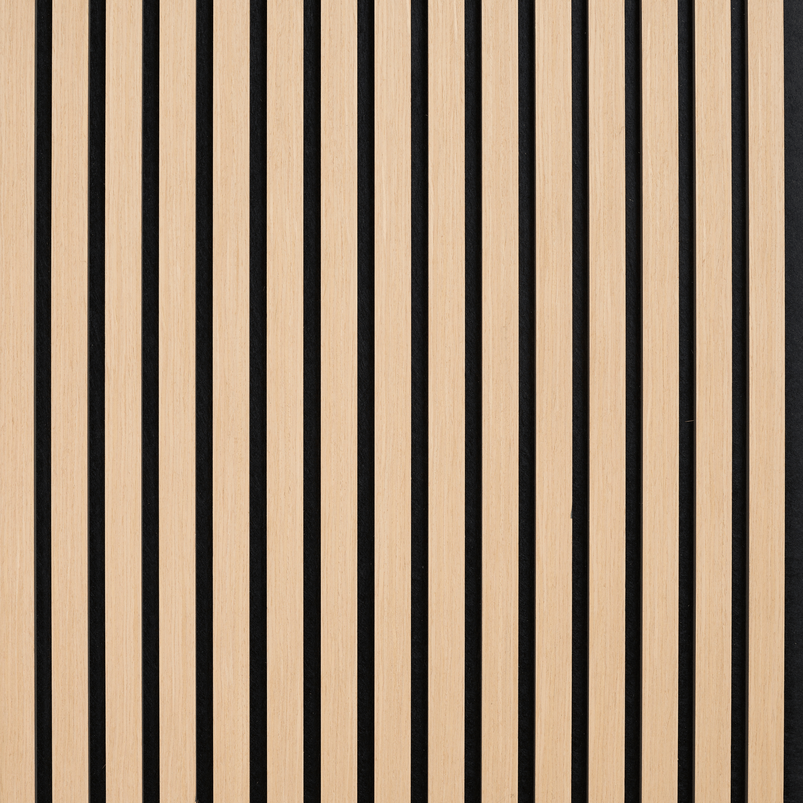 Wandpaneel 280 cm – Standard – Helle Eiche mit schwarzem Filz