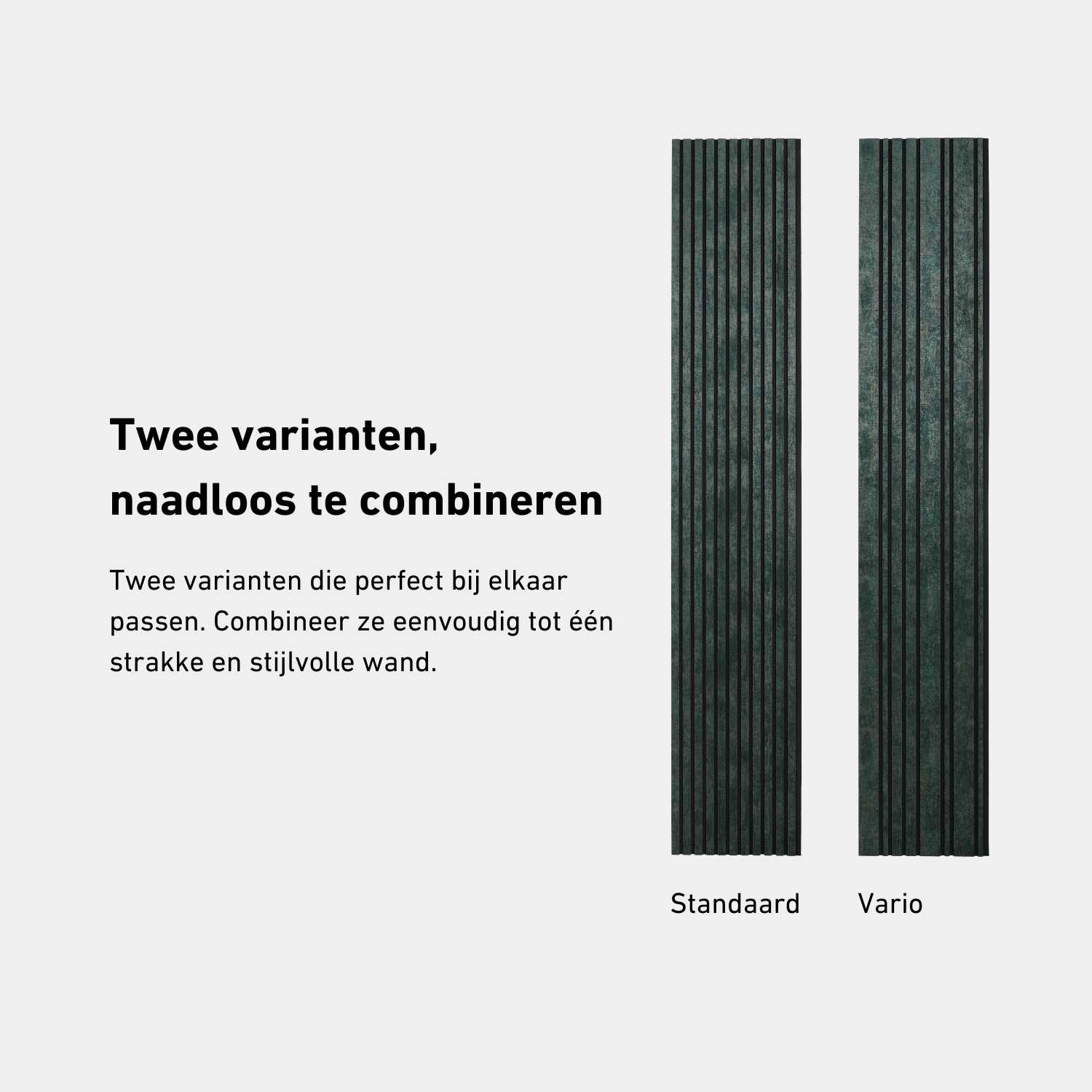 Panneau mural acoustique 280 cm - Vario - Velours - Malachite