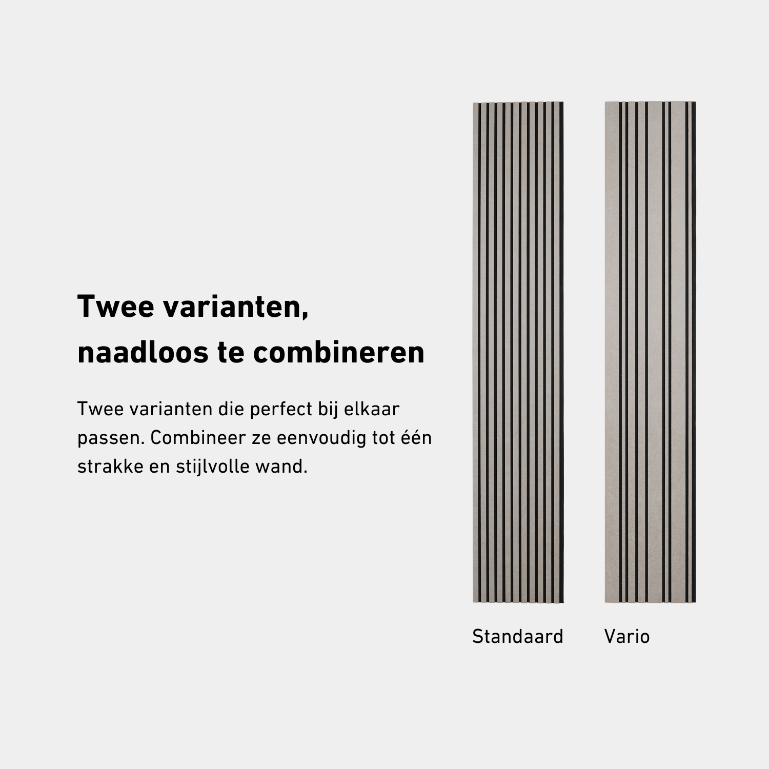 Panneau mural acoustique 280 cm - Standard - Cuir - Gris clair