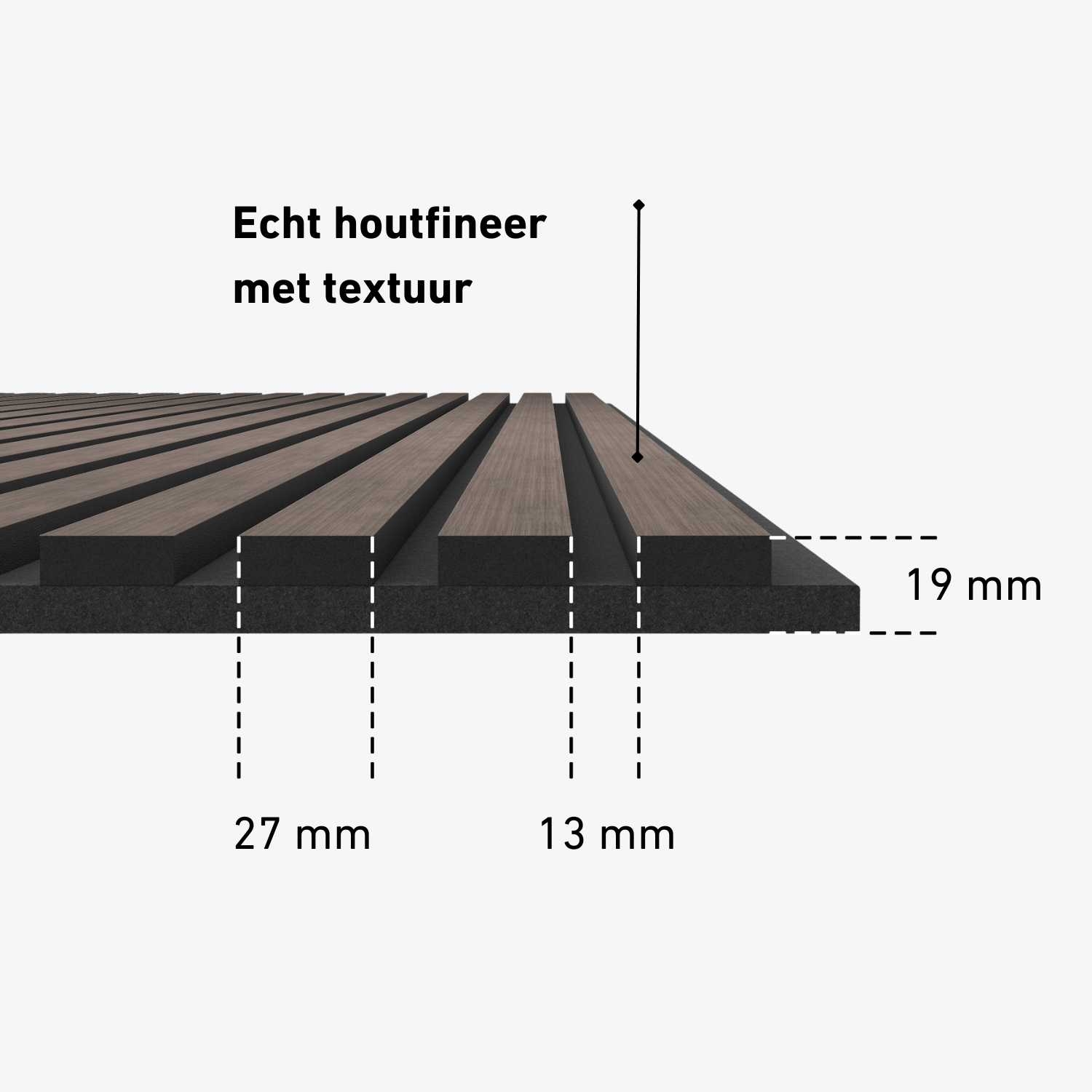 Wandpaneel 280 cm – Standard – Räuchereiche