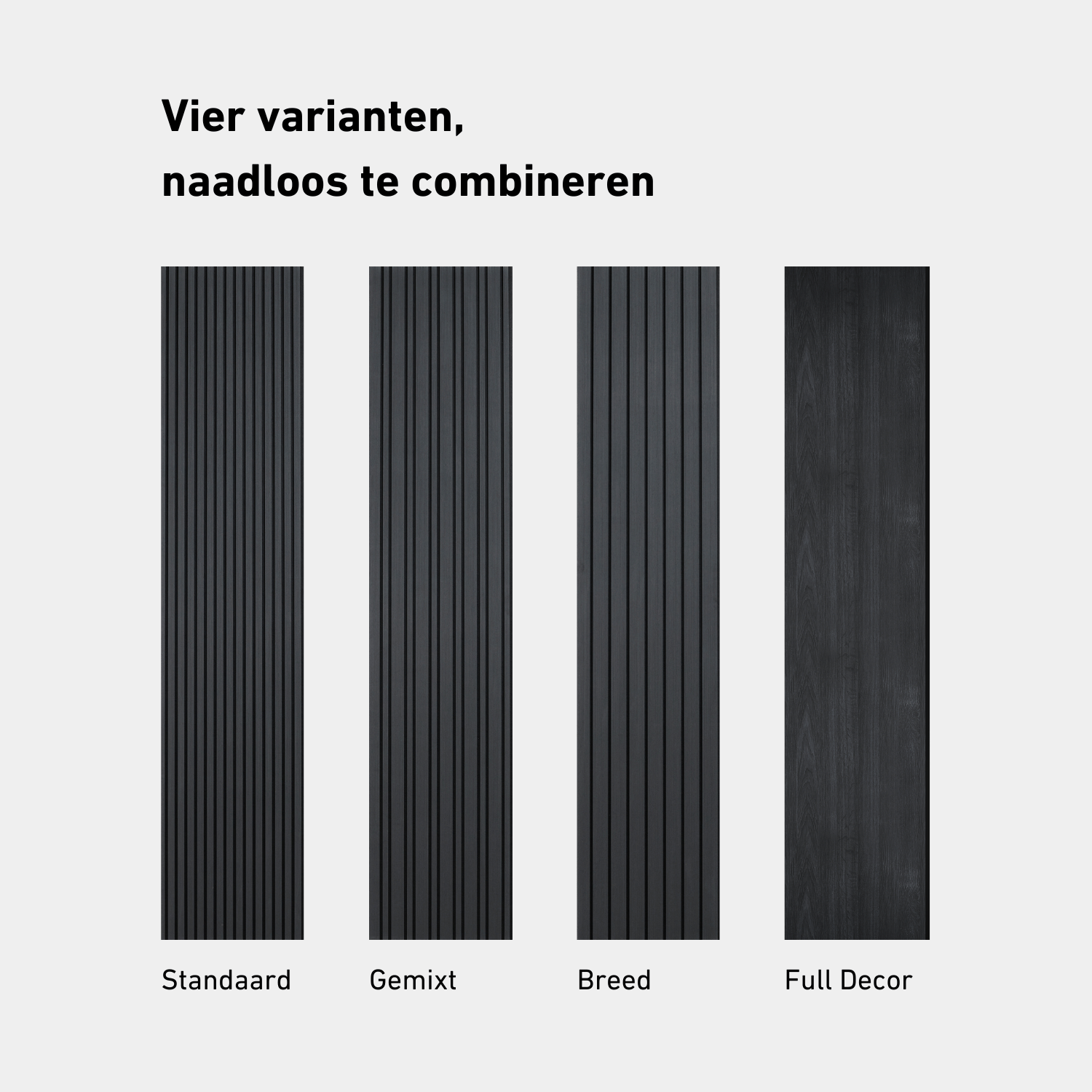 Panneau mural 280cm - Mixte - Chêne noir