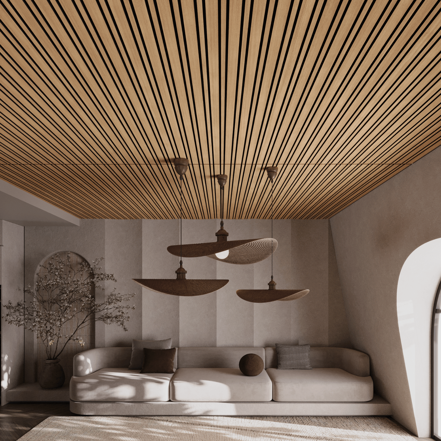 Wandpaneel 280cm - Gemixt - Rustiek eiken