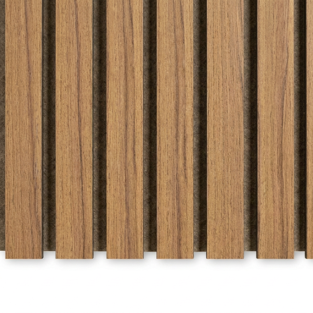 Wandpaneel 280 cm – Standard – Helle Eiche mit grauem Filz