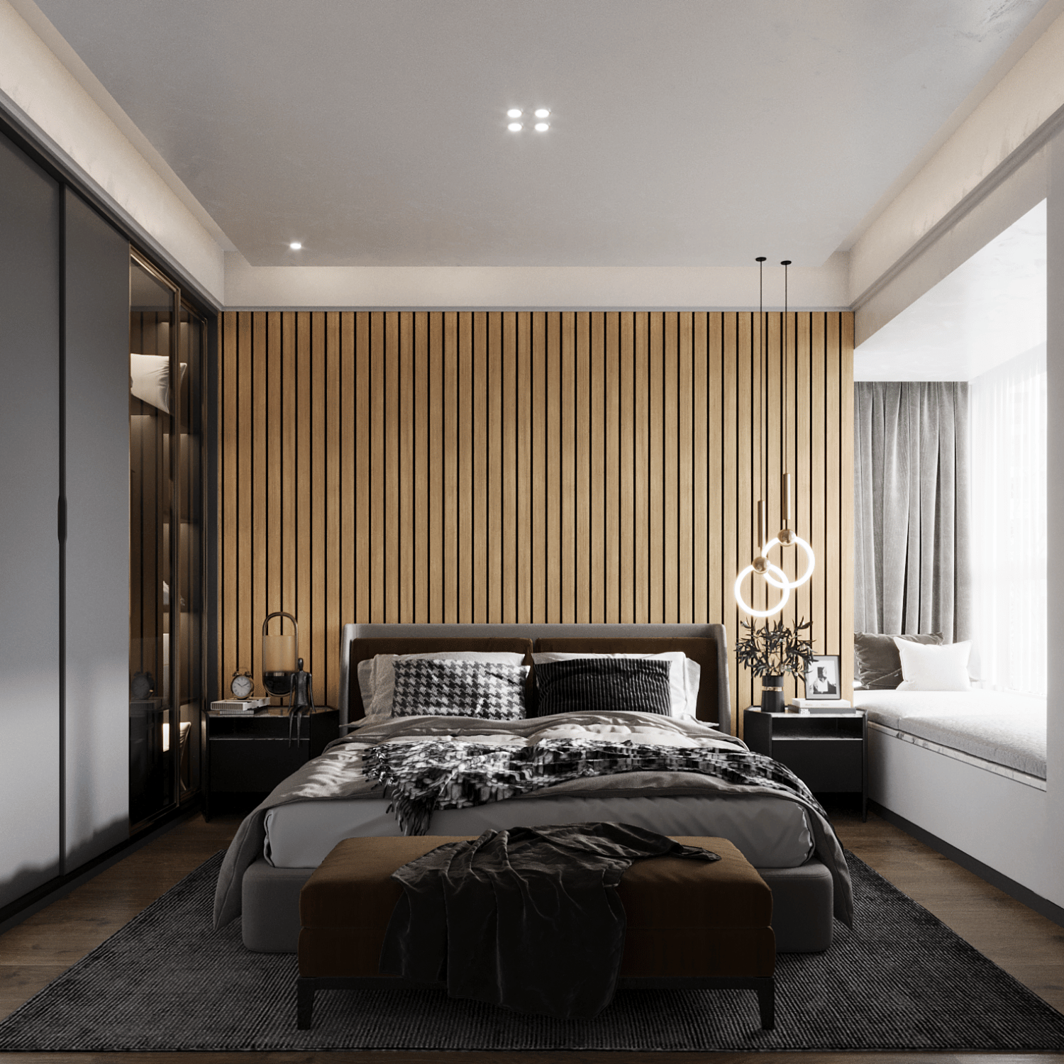 Wandpaneel 280cm - Breed - Rustiek eiken