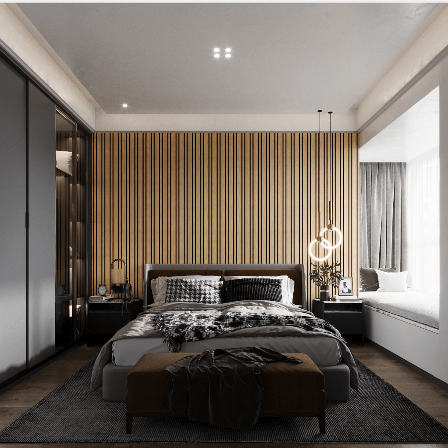 Wandpaneel 280cm - Gemixt - Rustiek eiken