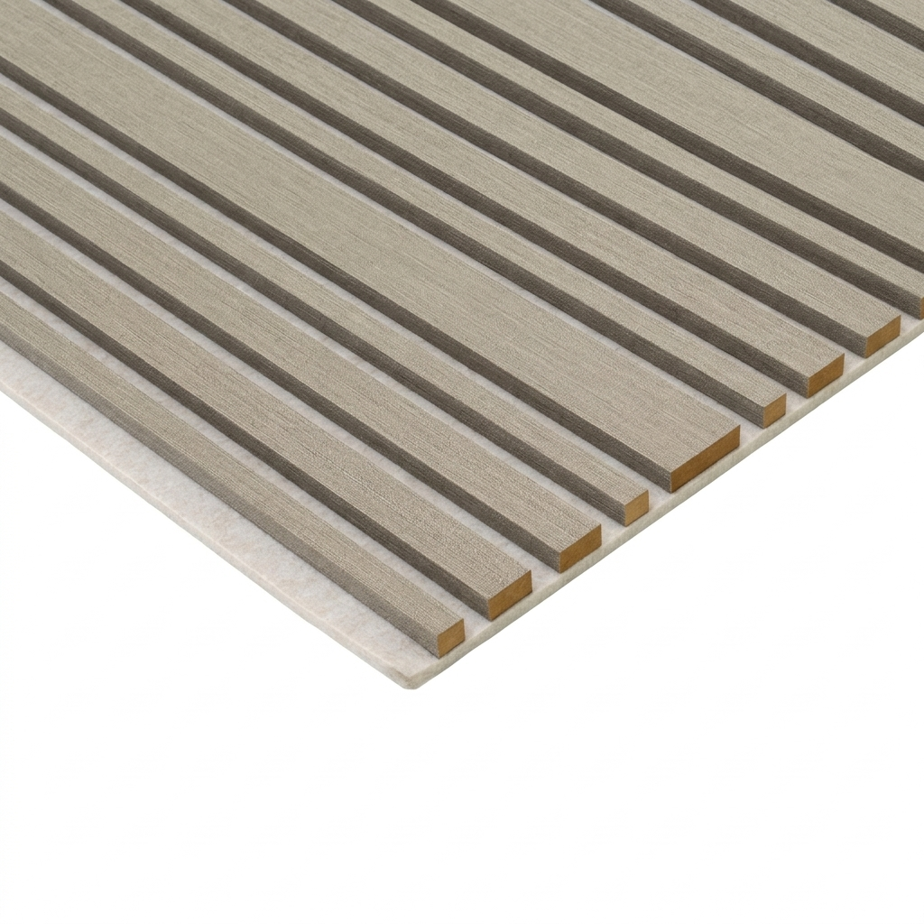 Akoestisch wandpaneel 260cm · 3-zijdig Linnen · Taupe Special