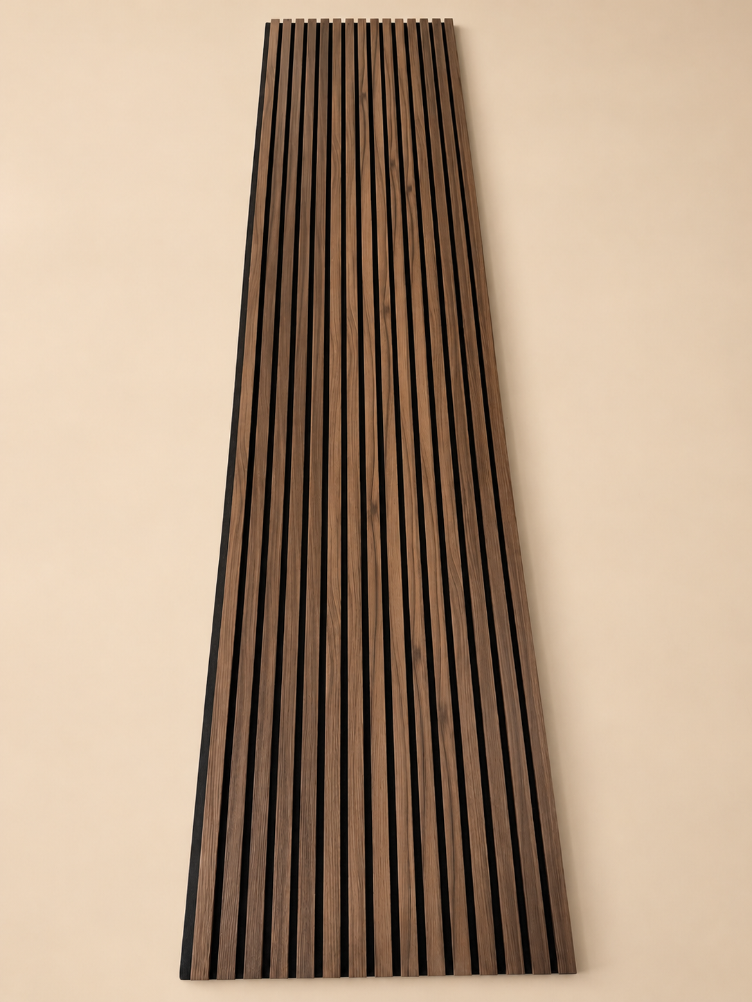 Akoestisch wandpaneel 260cm · 3-zijdig · Walnoot Premium